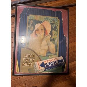 Vintage Wrigley's Pepsin Gum Advertising Art‎ Print "After Every Meal"